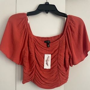 Jessica Simpson Burnt Orange Top
